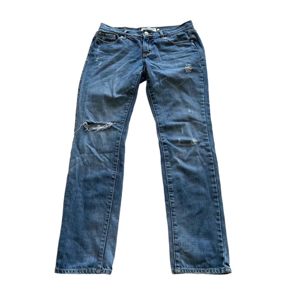 Abercrombie & Fitch Erin Straight Relaxed Distressed Jeans Women’s 2 Short